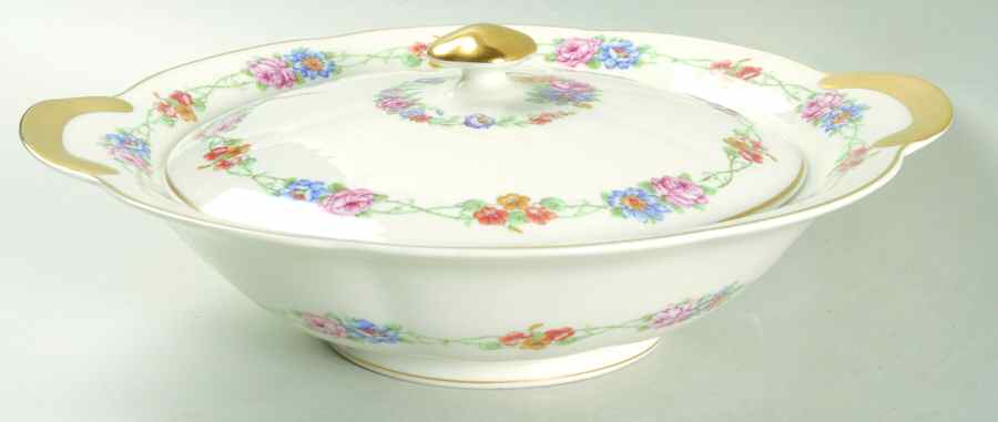 Rose Marie Round Covered Vegetable by Haviland-1