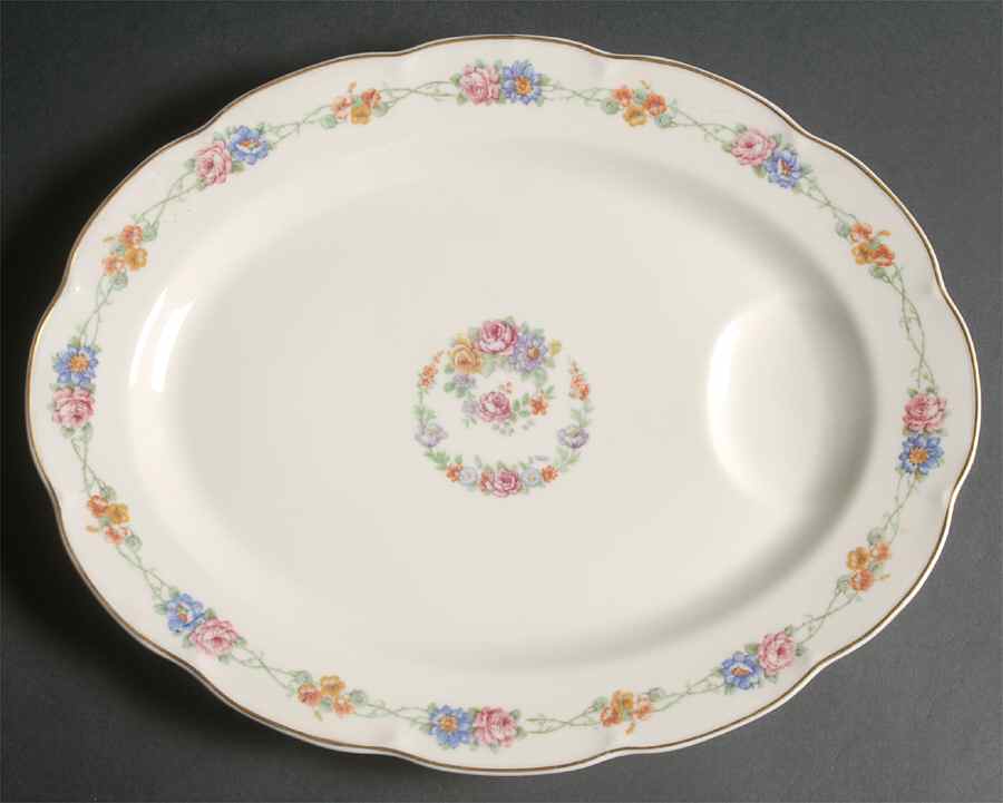 Rose Marie 13" Oval Serving Platter by Haviland-1