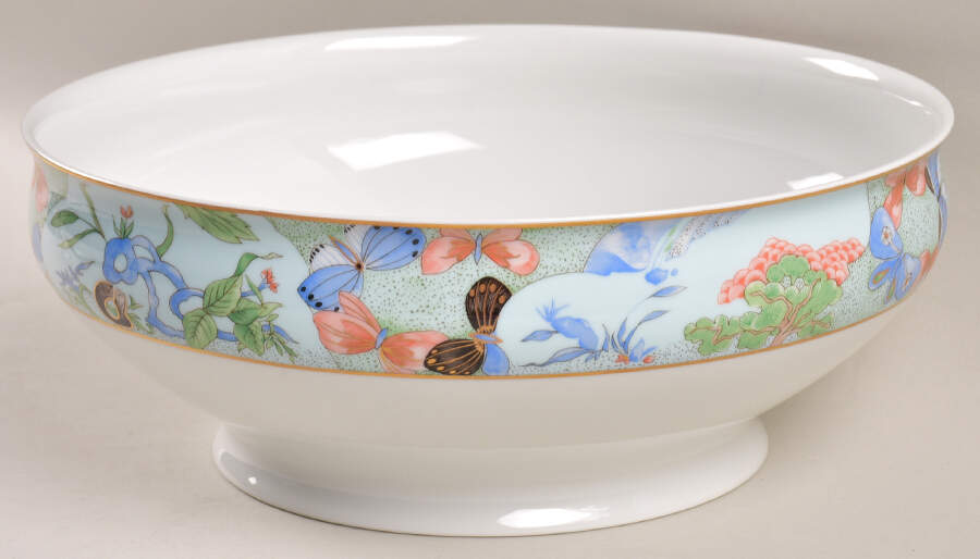 Romantique (White Backgd) 10" Large Salad Serving Bowl by Haviland-1