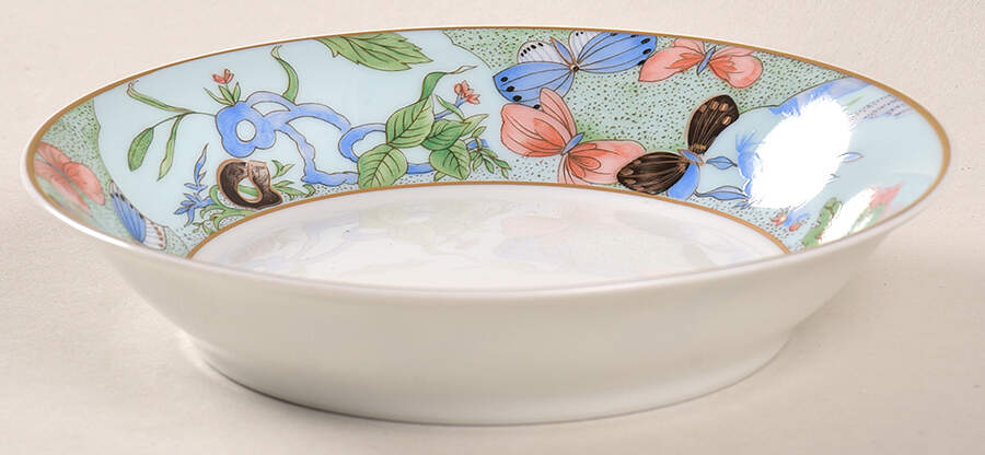 Romantique (White Backgd) Fruit/Dessert (Sauce) Bowl by Haviland-1