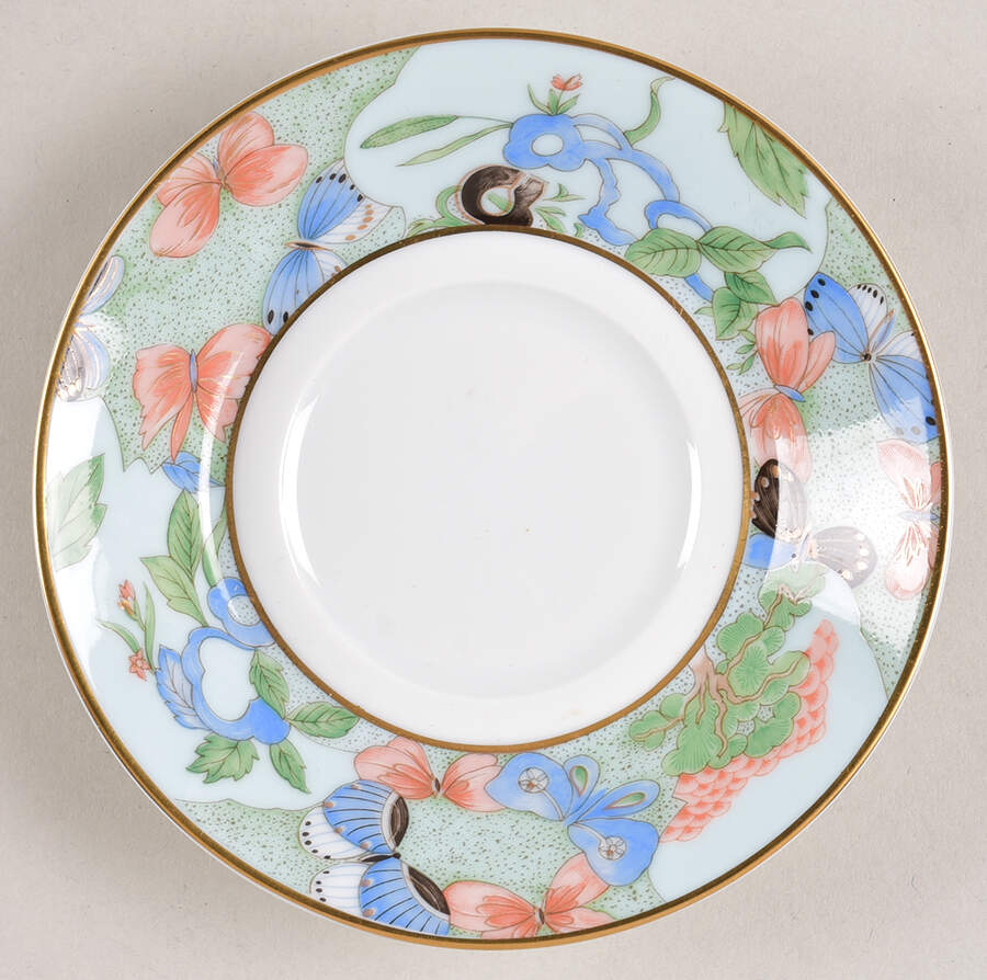 Romantique (White Backgd) Saucer for Demitasse Cup by Haviland-1