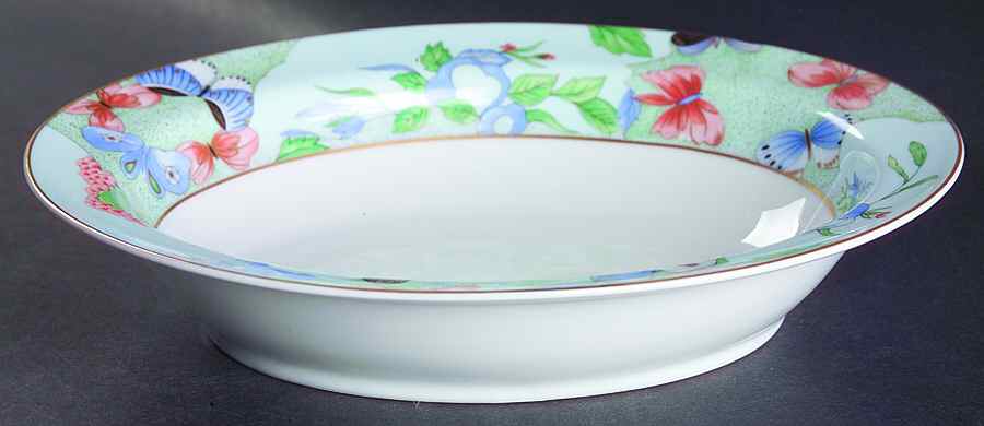 Romantique (White Backgd) 9" Oval Vegetable Bowl by Haviland-1