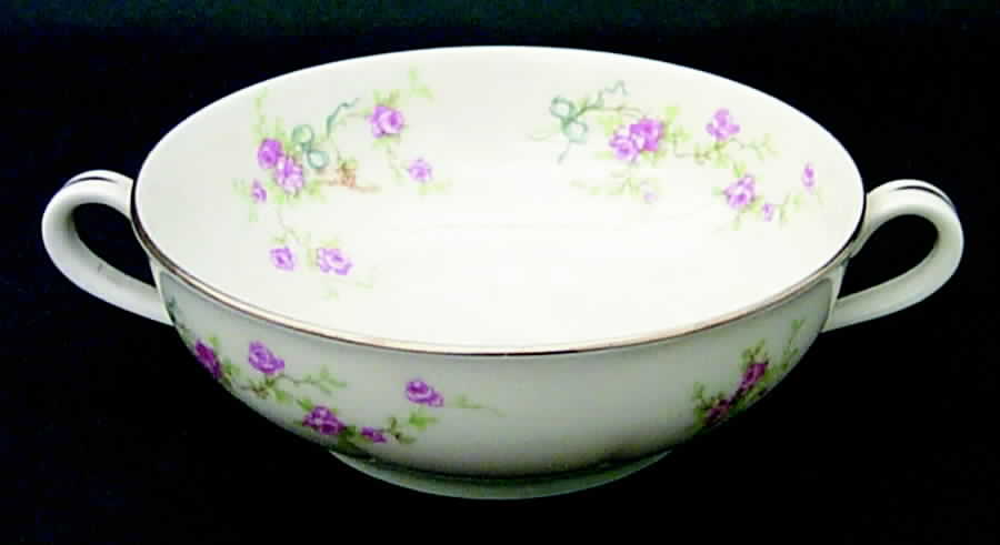 Rosanne Flat Cream Soup Bowl by Haviland-1