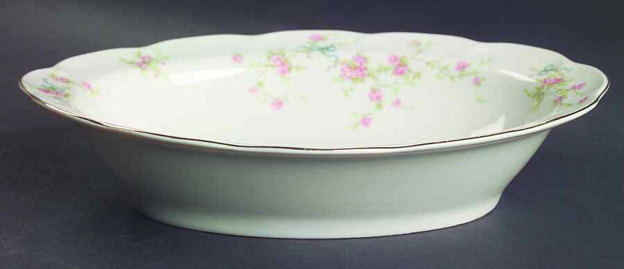 Rosanne 9" Oval Vegetable Bowl by Haviland-1