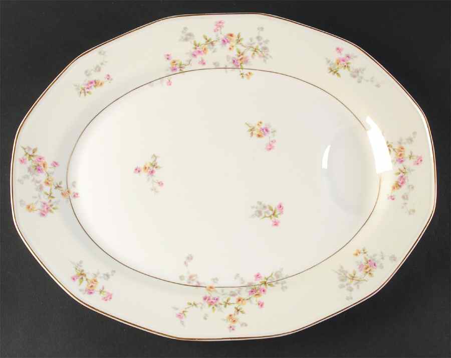Rosamonde 15" Oval Serving Platter by Haviland-1