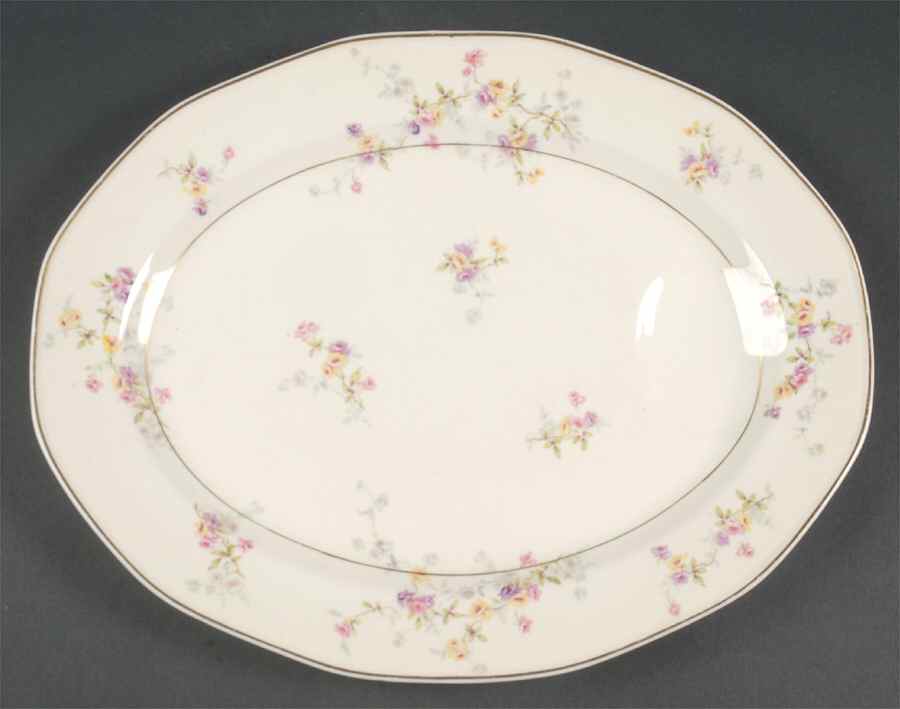 Rosamonde 13" Oval Serving Platter by Haviland-1