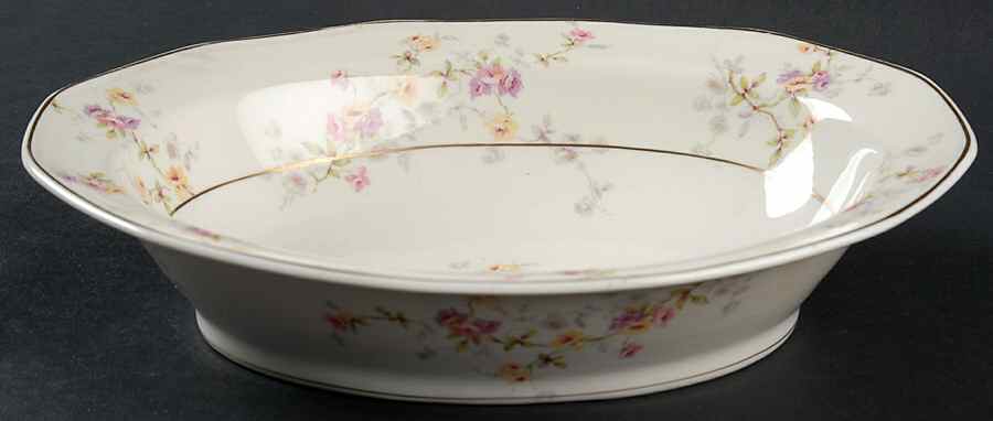 Rosamonde 9" Oval Vegetable Bowl by Haviland-1