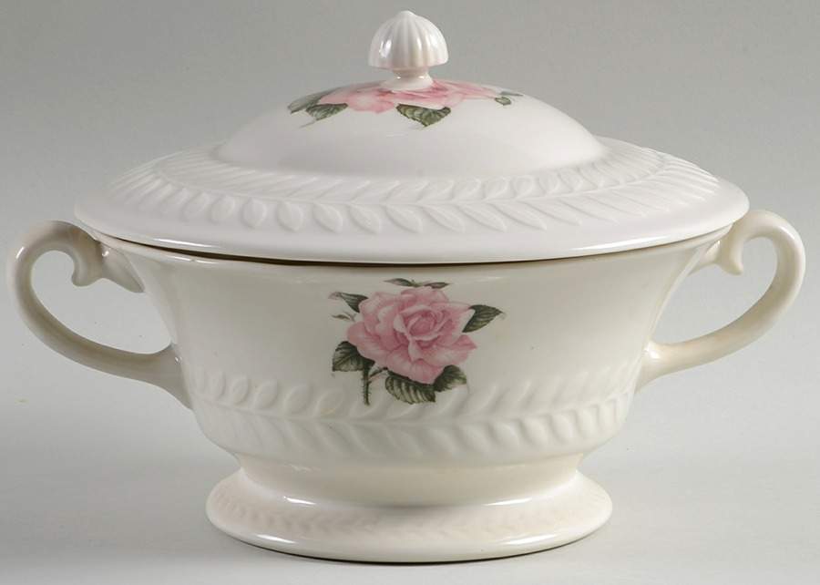 Rose Round Covered Vegetable by Haviland-1