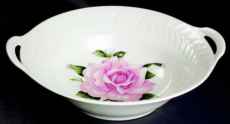 Rose 10" Round Vegetable Bowl by Haviland-1
