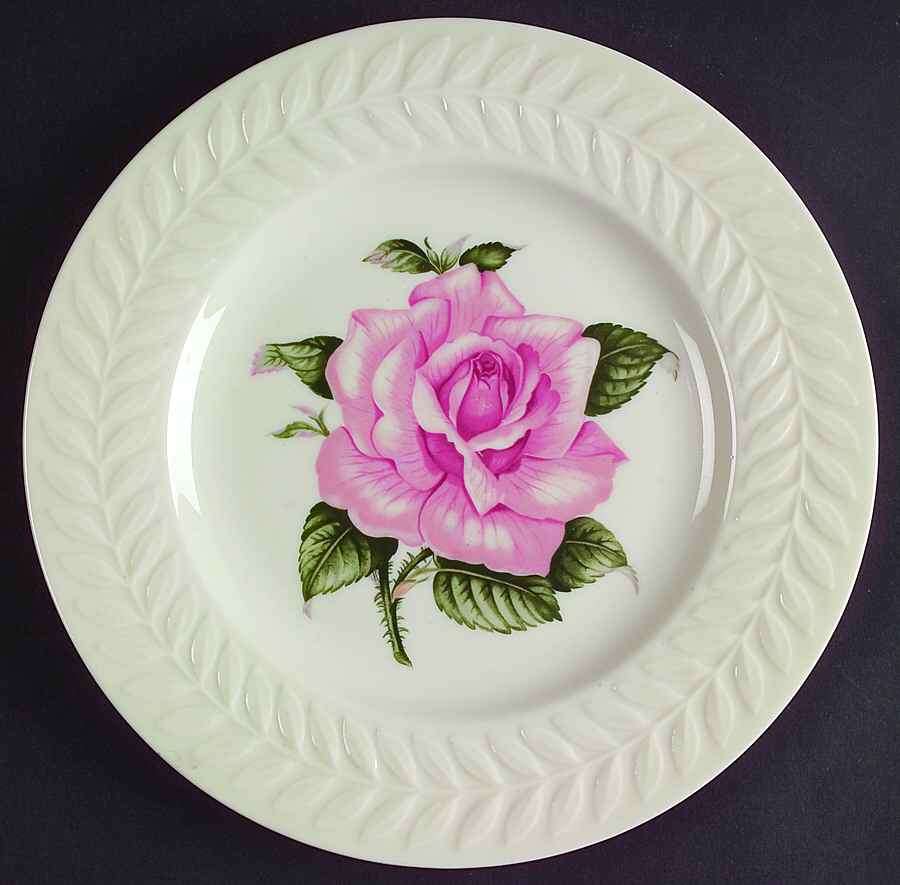 Rose Salad Plate by Haviland-1