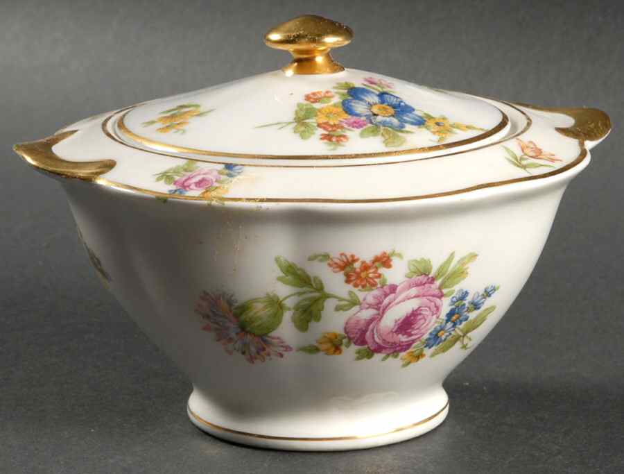 Rosedale Sugar Bowl & Lid by Haviland-1