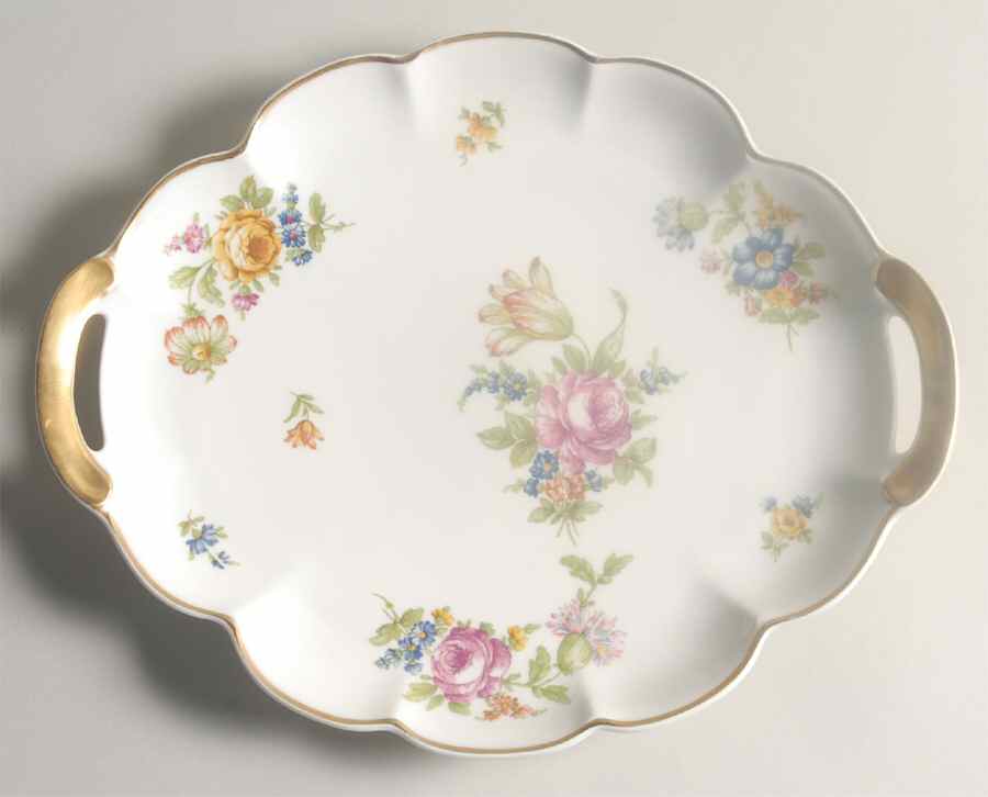 Rosedale 11" Oval Serving Platter by Haviland-1