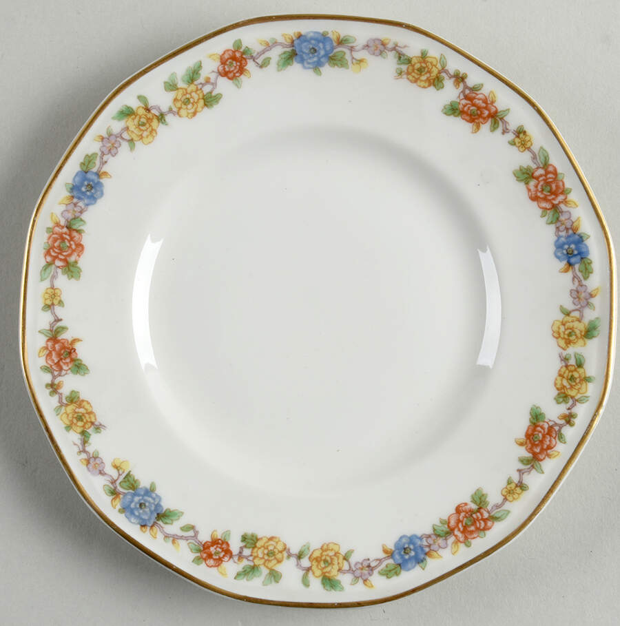 Rosemary (Multicolor Flowers) Bread & Butter Plate by Haviland-1
