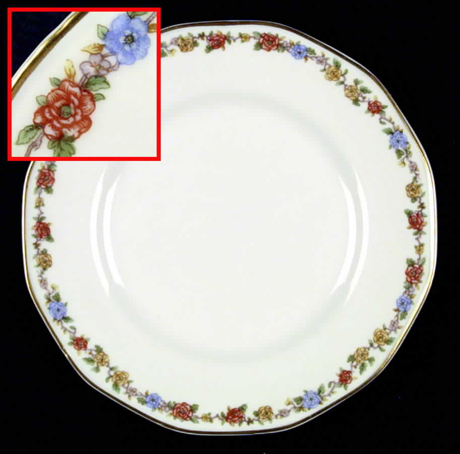 Rosemary (Multicolor Flowers) Dinner Plate by Haviland-1