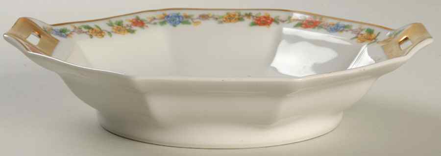 Rosemary (Multicolor Flowers) 8" Octagonal Vegetable Bowl by Haviland-1