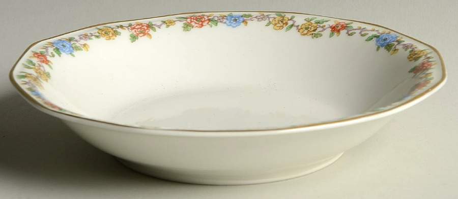 Rosemary (Multicolor Flowers) Coupe Soup Bowl by Haviland-1