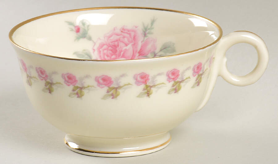Rosemary (Pink Flowers) Footed Cup by Haviland-1