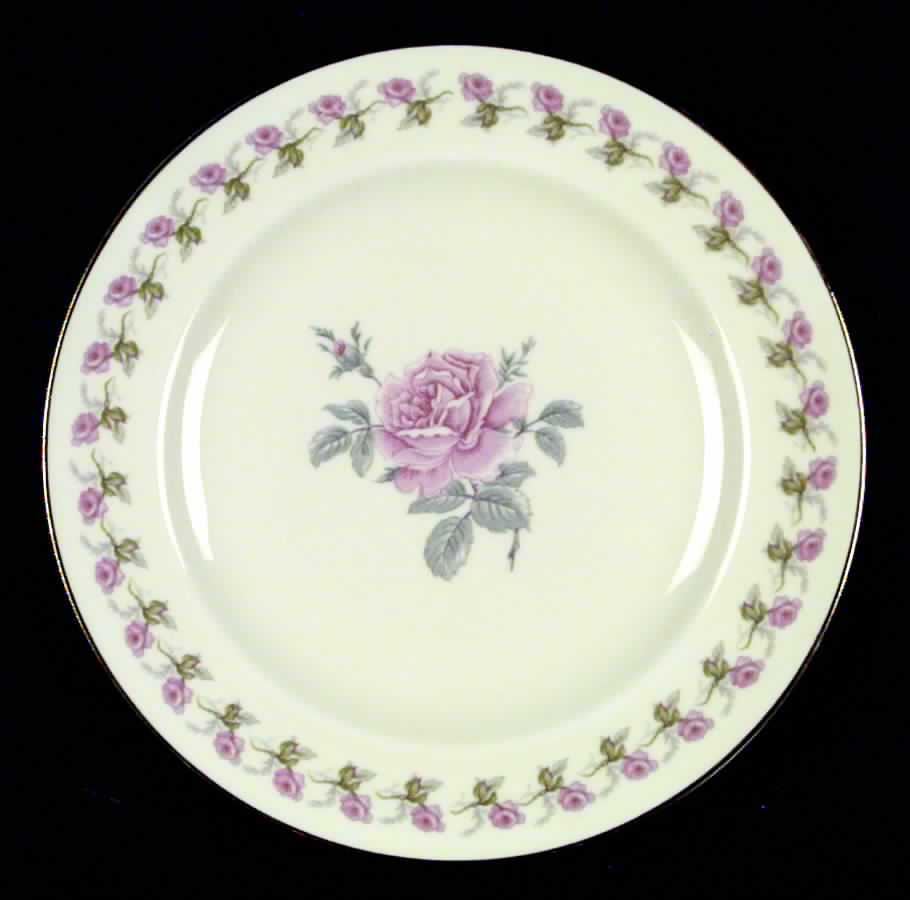 Rosemary (Pink Flowers) Dinner Plate by Haviland-1