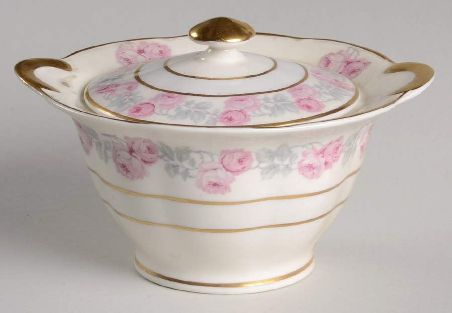 Rosemont (Ny) Sugar Bowl & Lid by Haviland-1