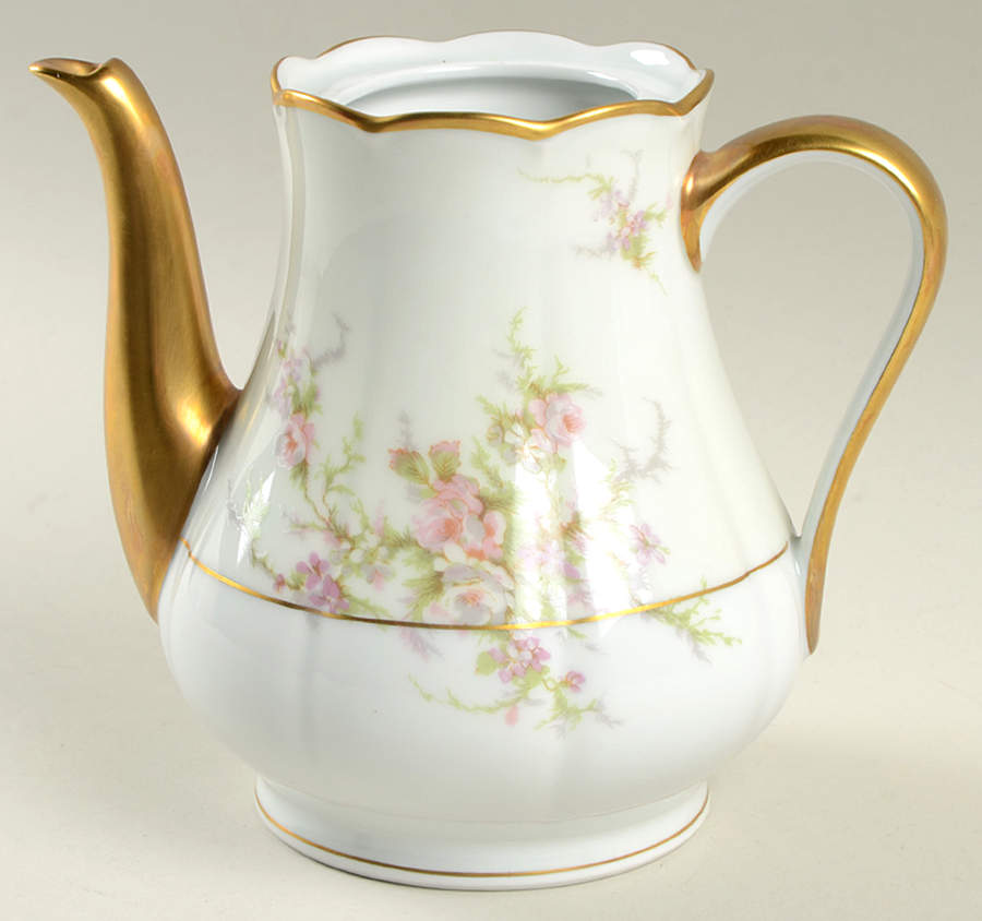 Rosalinde (France, Gold Trim) Teapot No Lid by Haviland-1
