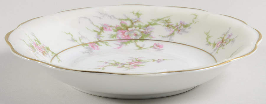 Rosalinde (France, Gold Trim) Coupe Soup Bowl by Haviland-1
