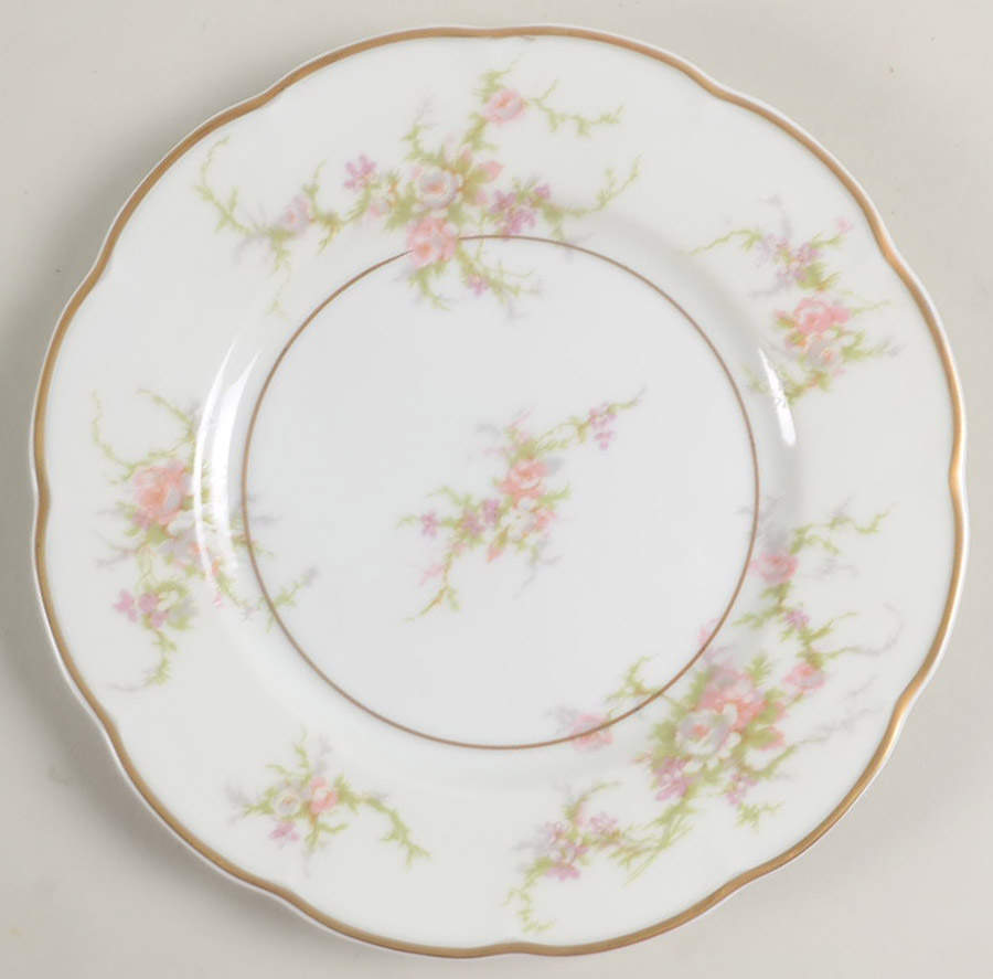 Rosalinde (France, Gold Trim) Commemorative Salad Plate by Haviland-1
