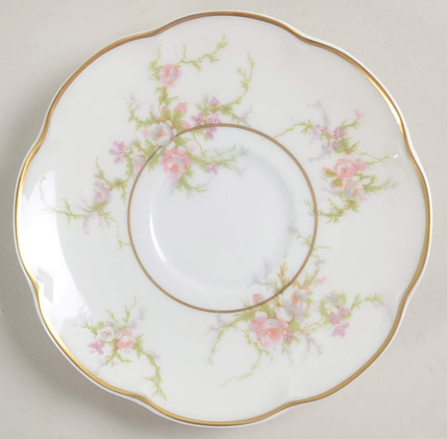 Rosalinde (France, Gold Trim) Commemorative Flat Saucer by Haviland-1