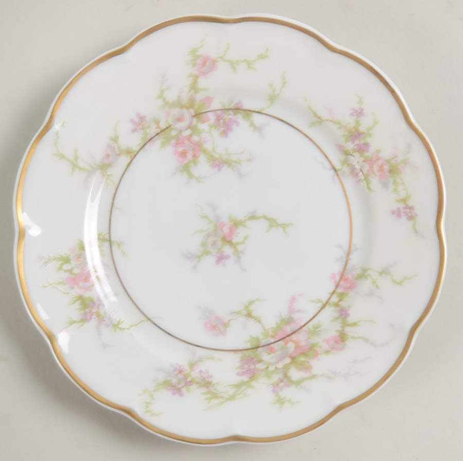Rosalinde (France, Gold Trim) Commemorative Bread & Butter Plate by Haviland-1