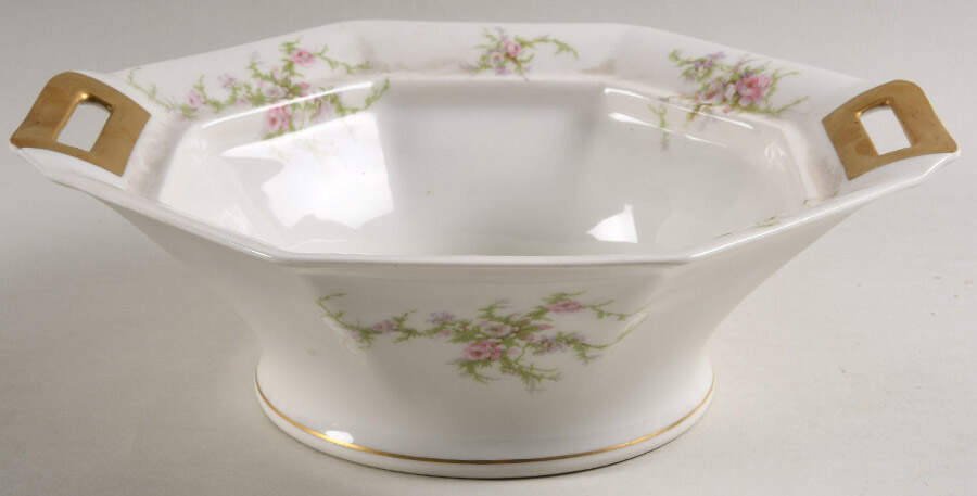 Rosalinde (France, Gold Trim) Round Vegetable No Lid by Haviland-1