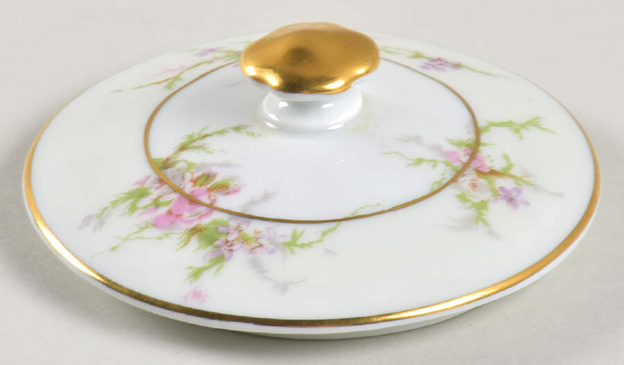 Rosalinde (France, Gold Trim) Lid for Sugar Bowl by Haviland-1