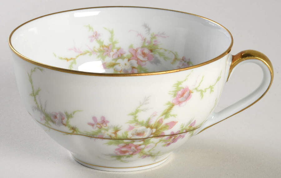 Rosalinde (France, Gold Trim) Flat Cup by Haviland-1