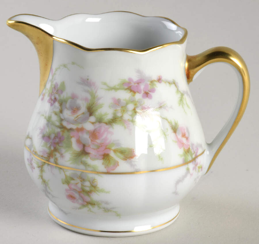 Rosalinde (France, Gold Trim) Creamer by Haviland-1