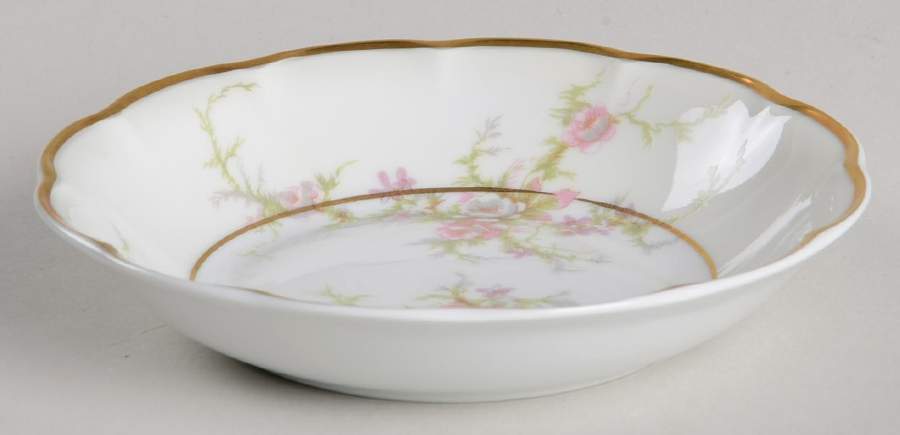 Rosalinde (France, Gold Trim) Fruit/Dessert (Sauce) Bowl by Haviland-1