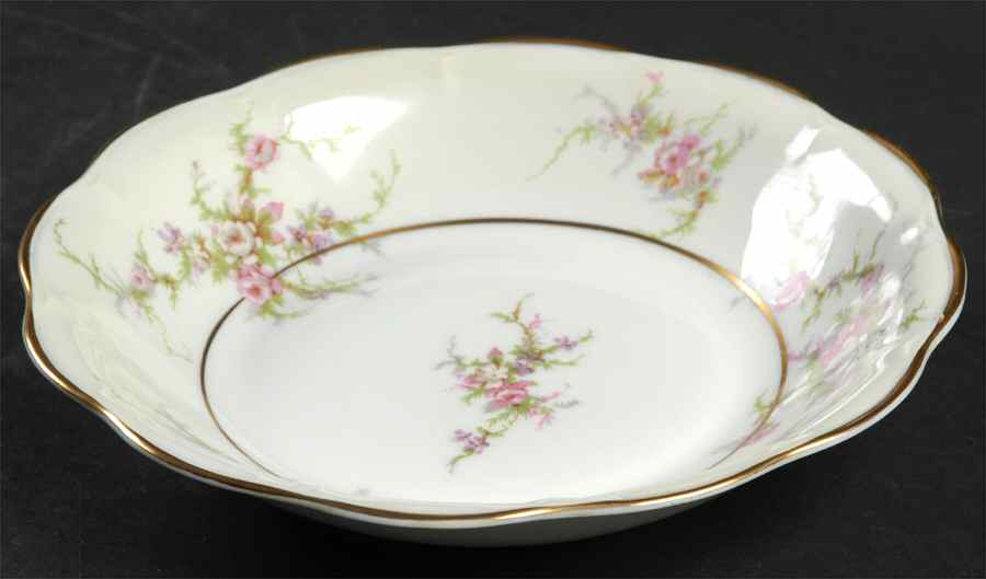 Rosalinde (France, Gold Trim) Coupe Soup Bowl by Haviland-1