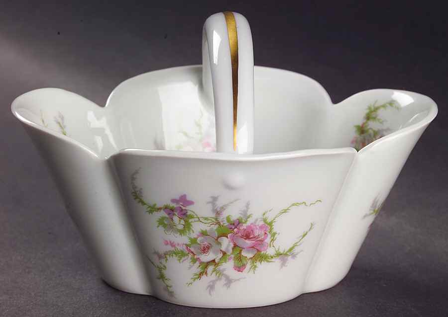 Rosalinde (France, Gold Trim) Small Basket by Haviland-1