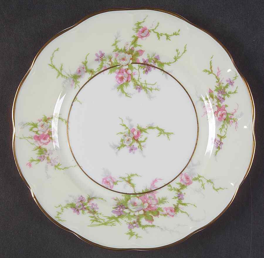 Rosalinde (France, Gold Trim) Bread & Butter Plate by Haviland-1