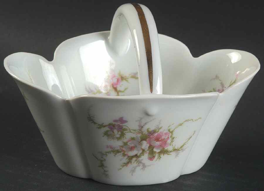 Rosalinde (France, Gold Trim) Small Basket by Haviland-1
