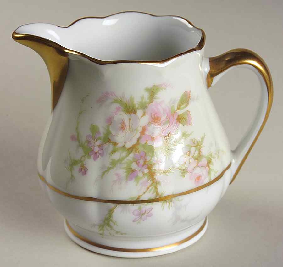Rosalinde (France, Gold Trim) Creamer by Haviland-1