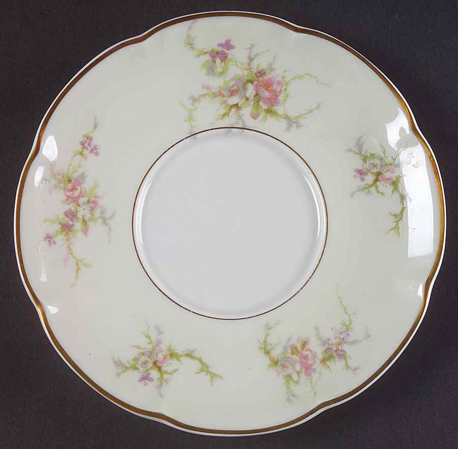Rosalinde (France, Gold Trim) Underplate for Gravy Boat by Haviland-1