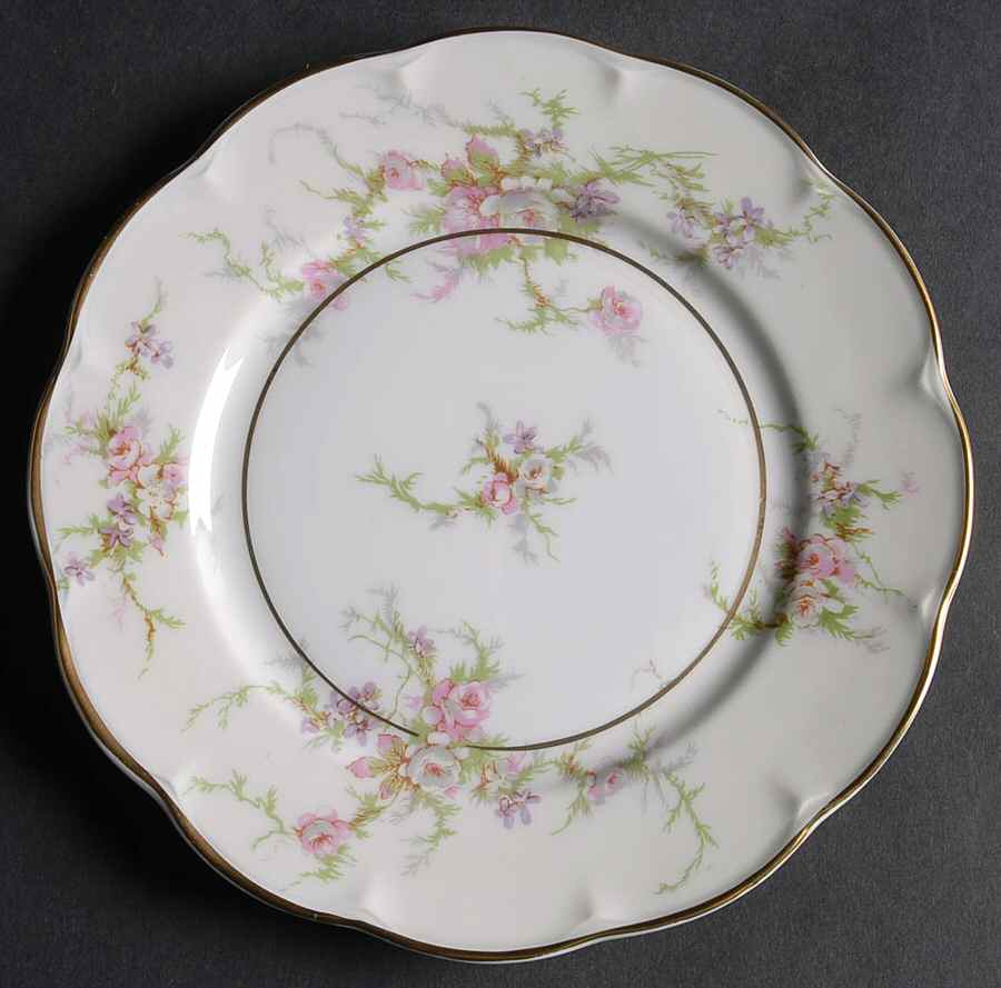 Rosalinde (France, Gold Trim) Bread & Butter Plate by Haviland-1