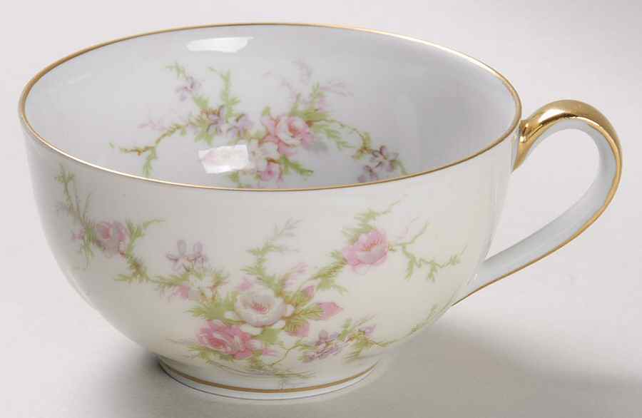 Rosalinde (France, Gold Trim) Flat Cup by Haviland-1