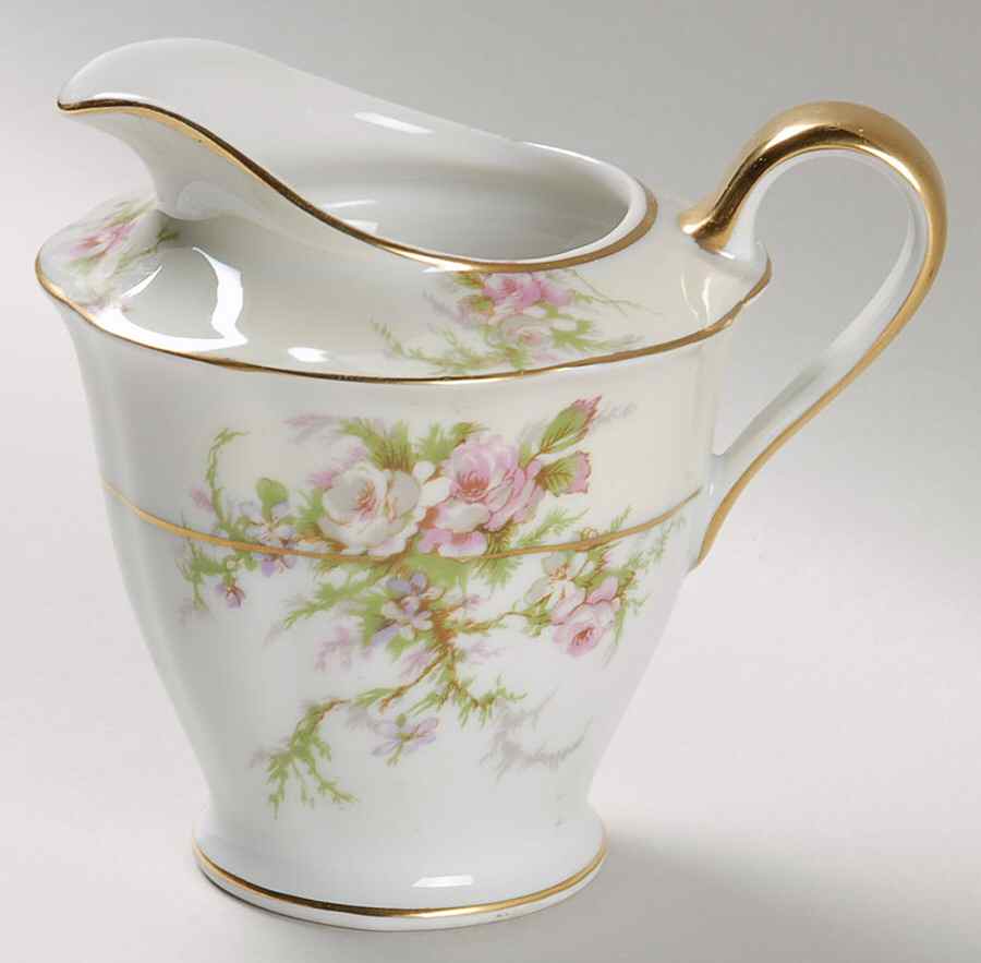 Rosalinde (France, Gold Trim) Creamer by Haviland-1