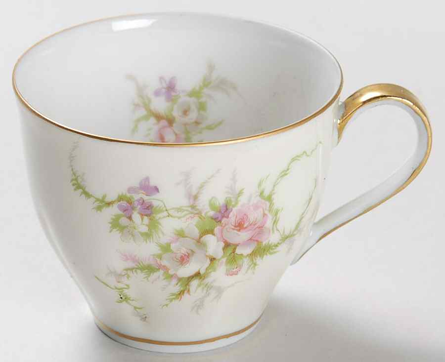 Rosalinde (France, Gold Trim) Flat Demitasse Cup by Haviland-1