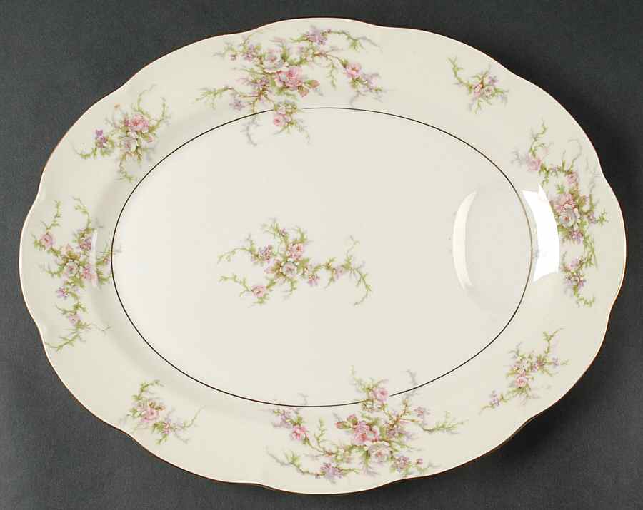 Rosalinde (New York) 13" Oval Serving Platter by Haviland-1
