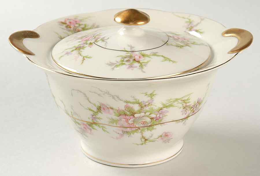 Rosalinde (New York) Sugar Bowl & Lid by Haviland-1
