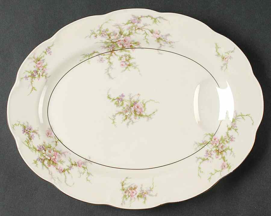 Rosalinde (New York) 11" Oval Serving Platter by Haviland-1