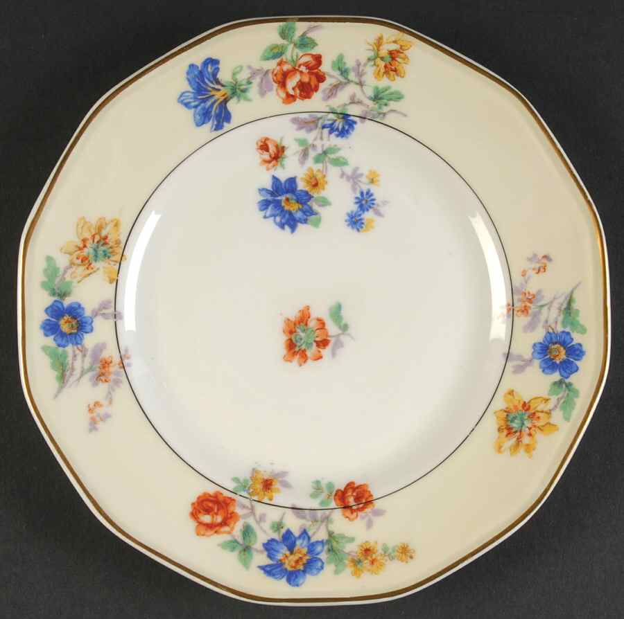 Rose Spray Salad Plate by Haviland-1