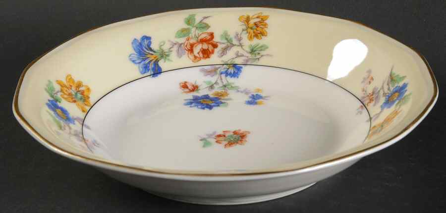 Rose Spray Coupe Soup Bowl by Haviland-1