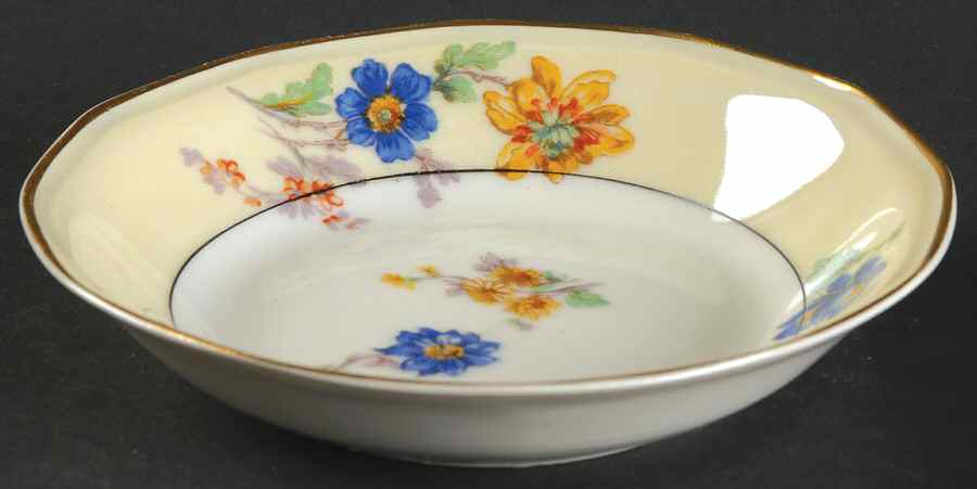 Rose Spray Fruit/Dessert (Sauce) Bowl by Haviland-1