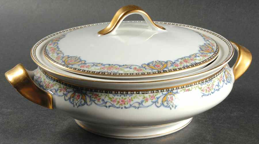 Rumania Round Covered Vegetable by Haviland-1
